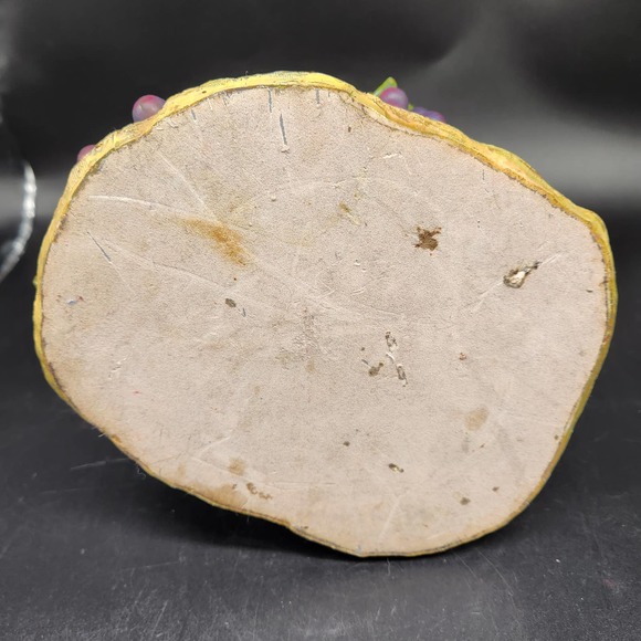 Wine Bottle Grapevine Holder Caddy Purple Grapes Green Vines Vineyard Decorative - Picture 8 of 8